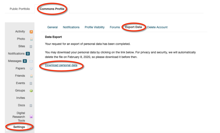 personal data 2 - Help