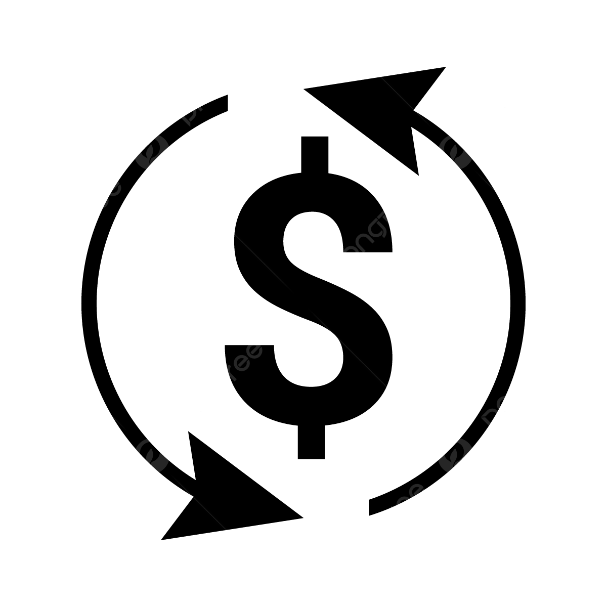 Black Easy Cash Flow Icon Vector, Black Easy, Cash Flow Icon, Cash PNG ...