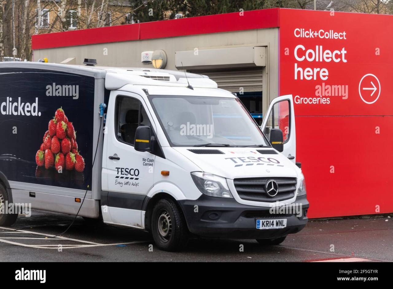 Click and collect at tesco